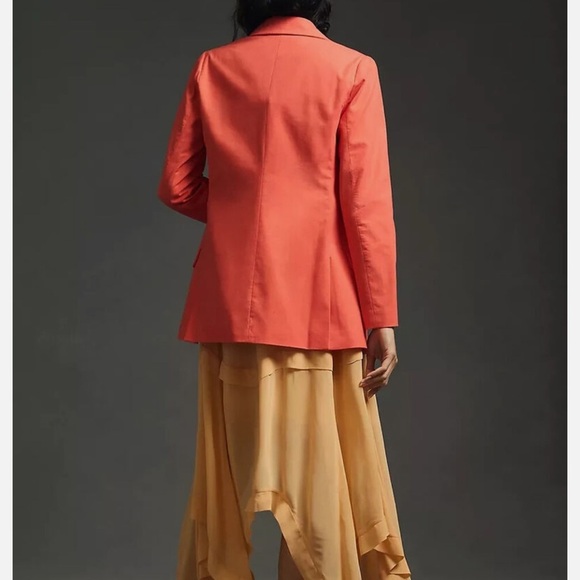 Anthropologie Orange Blazer - Picture 3 of 16
